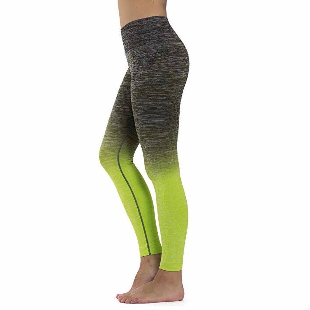 💪 Power Flex Leggings - Neon Green & Grey 💚